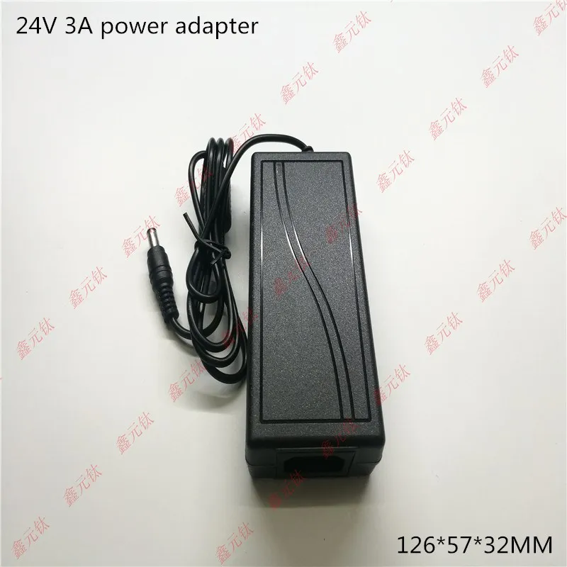 24v 3a адаптер питания 72W светодиодный трансформаторы полосы для электроприборов черный привод питания