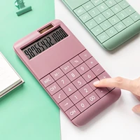 digit portable desk calculator business accounting tool built in 210mah battery with solar for school meeting office supply