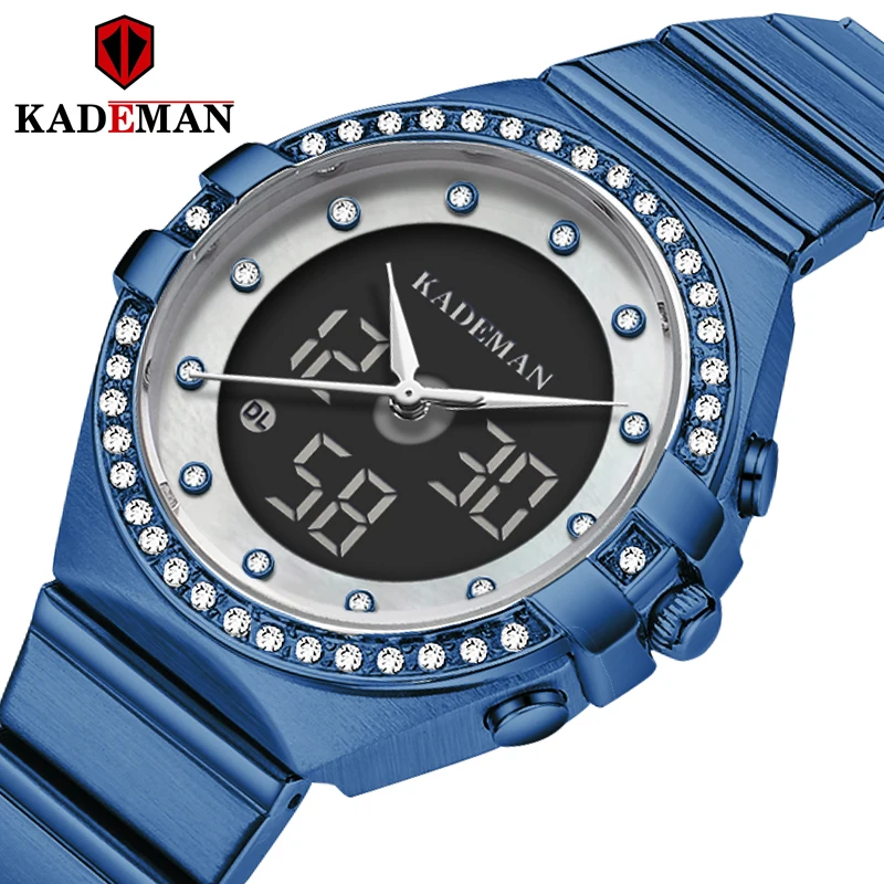 Kademan K9079 Топ люксовый бренд женские повседневные Простые Стальные сетчатые