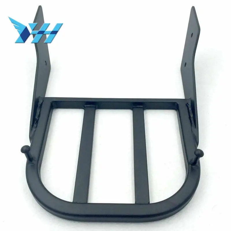 Мотоцикл велосипед черный/хром Сисси Бар багажная стойка Алюминий для Honda VTX 1300C