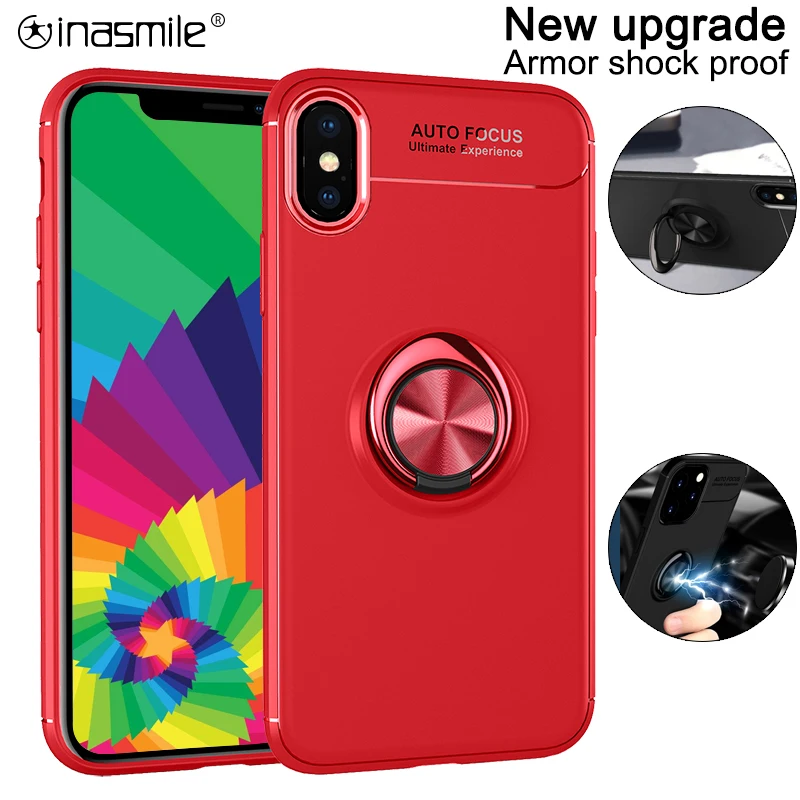 Сказочный чехол для телефона с кольцом держателем iphone 11 Pro X XR XS Max SE 2020 полным