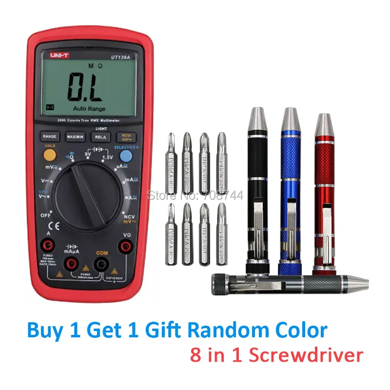 Цифровой мультиметр с функцией True RMS Автоматический диапазон AC/DC Amp/Volt Ohm|digital