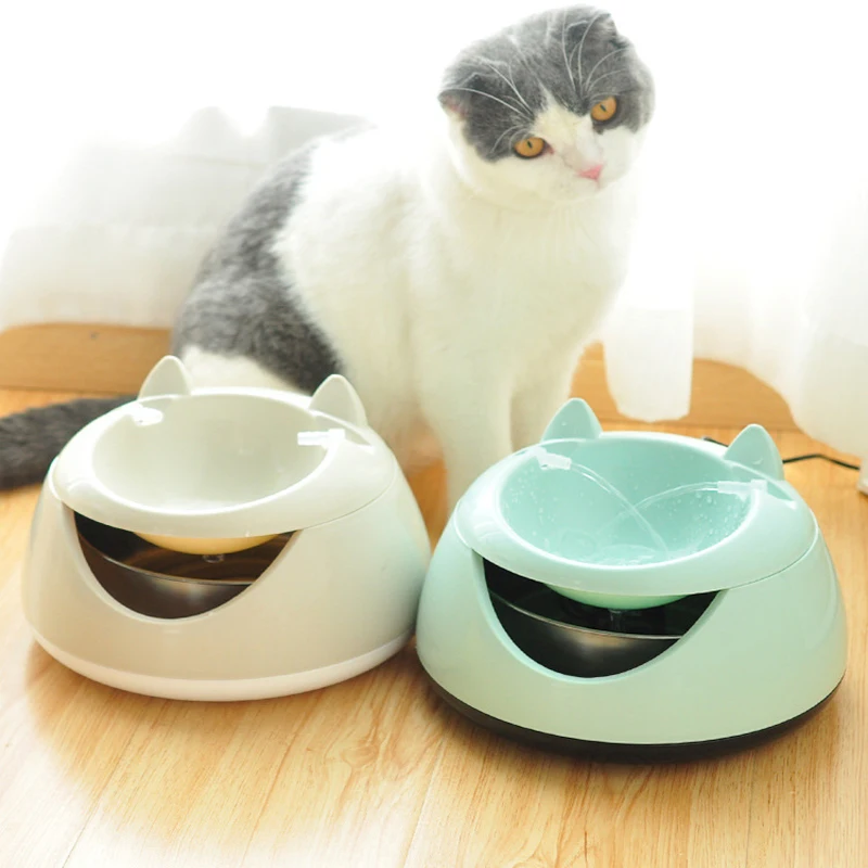 Автоматический светящийся фонтан для домашних животных кошек собак USB