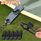 Зажим для тента, 1085 шт., зажим для палатки, зажим для навеса, зажим для зажима, крючок для кемпинга, якорь, ветрозащитный трос зазубрин