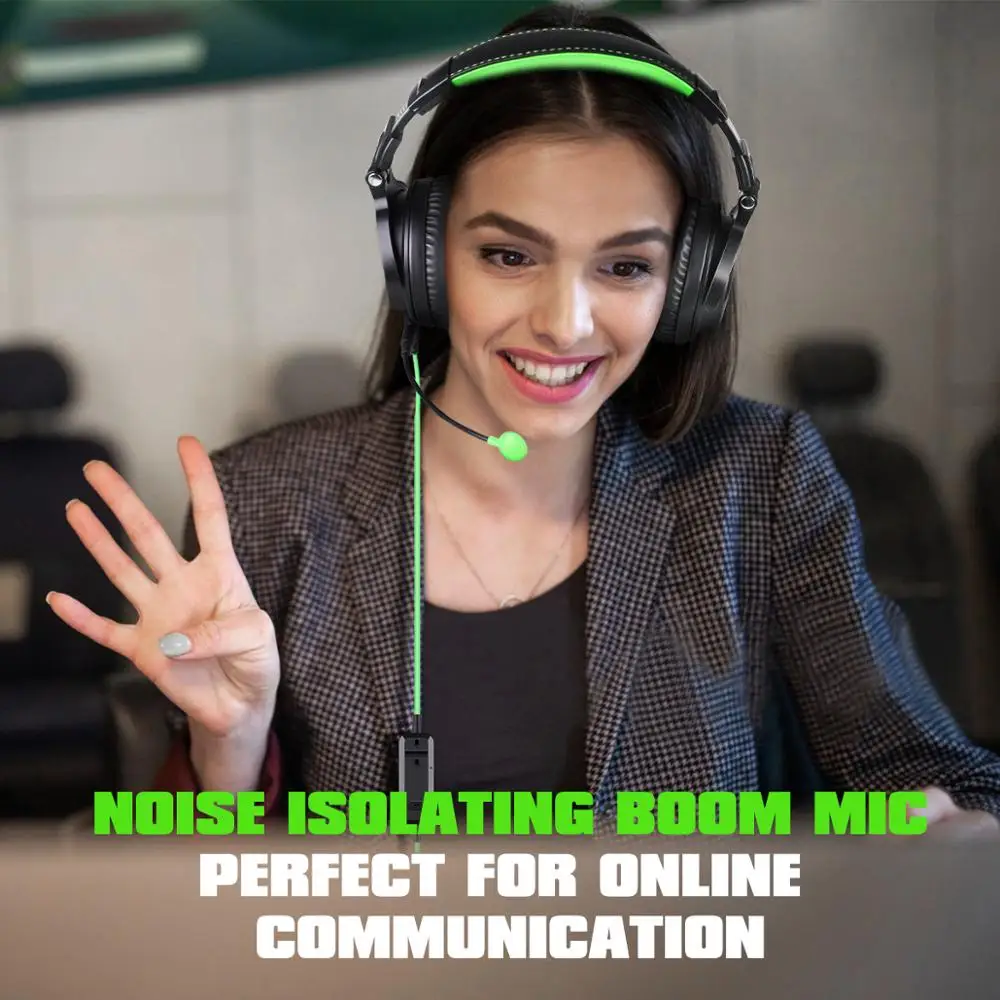 

Oneodio Portable Studio DJ Headphone Wired Headphones With Noise Cancelling Mic For Skype Call Gaming Headset For Xbox PS4 Phone