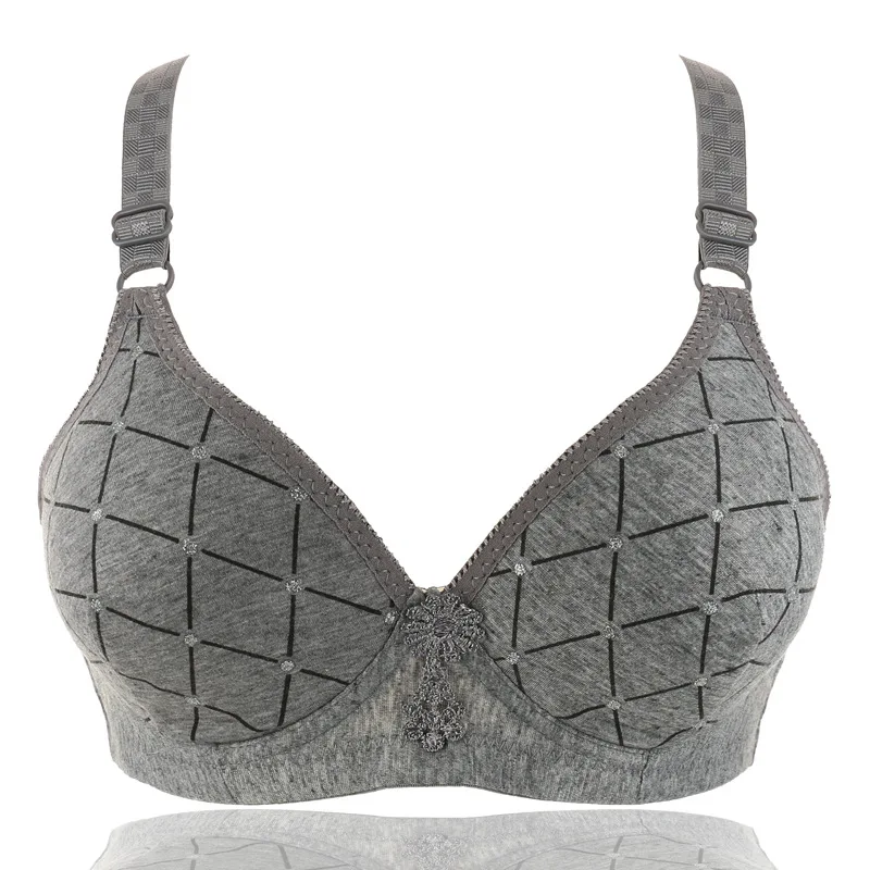 

beautiful high quality plus size breast reduction 3/4 cup bra ultra-thin wireless adjustable underwear women bras