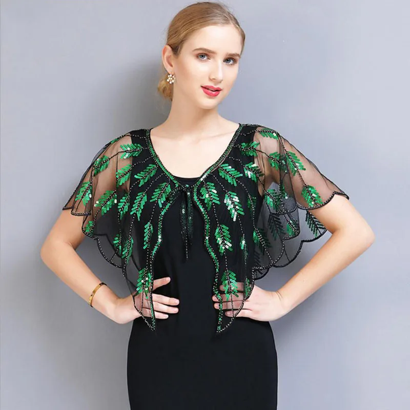 BLINGSTORY летние ногтей шарик с блёстками и кружевом кардиган Для женщин 1920s