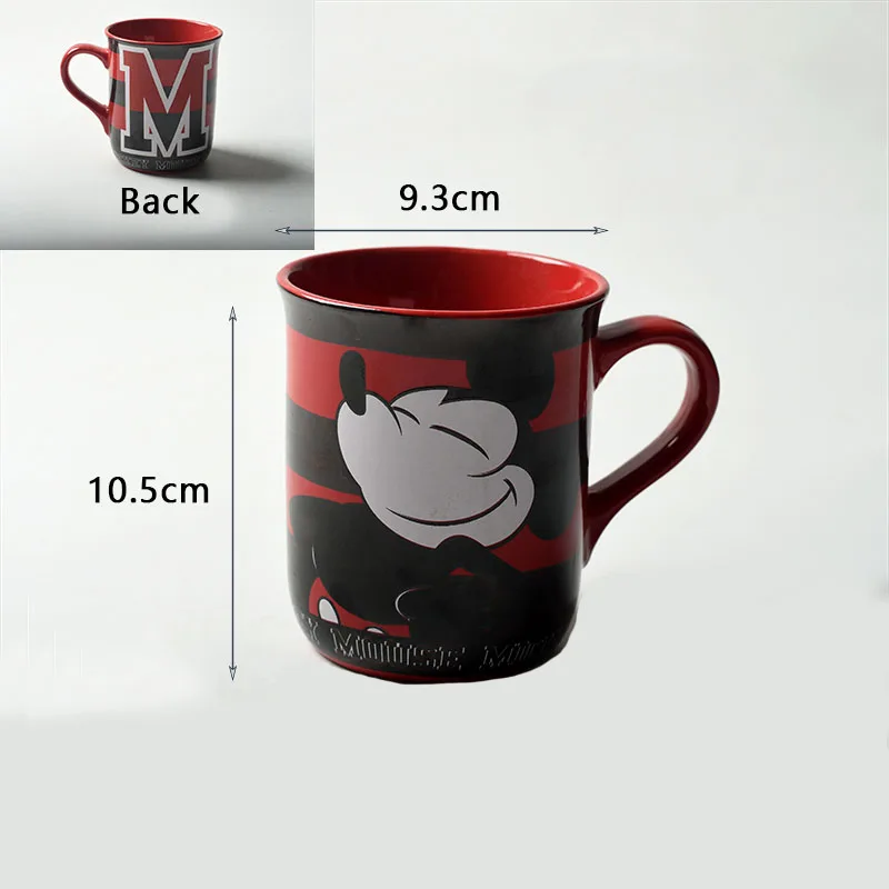 Дисней Микки Минни мультфильм керамическая кружка для пары домашняя креативная детская чашка молока - Цвет: Mickey B