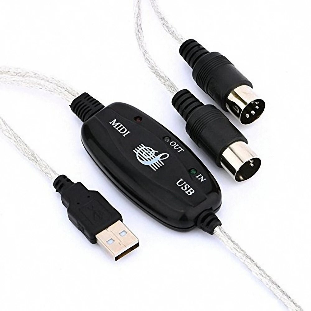 2 м MIDI интерфейс к USB кабель адаптер Разъем для ПК клавиатуры электронный барабан