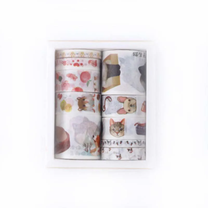 10 шт./компл. Magic Сакура лес лента Washi Стикеры s клейкая Diy Скрапбукинг этикетки