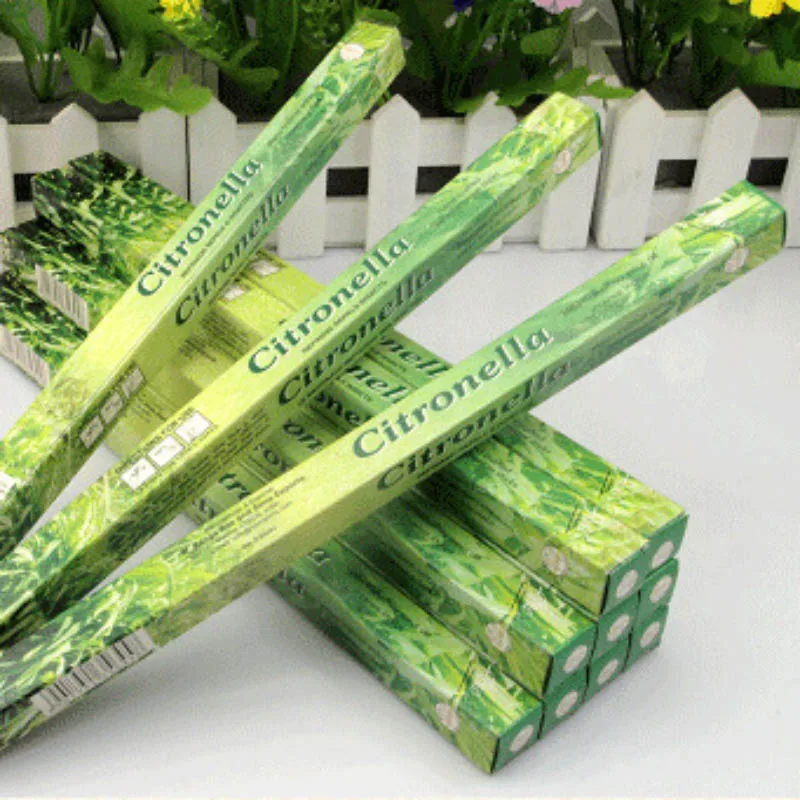 Флейта 200 палочек/упаковка ароматизатор цитронелла травяная палочка с