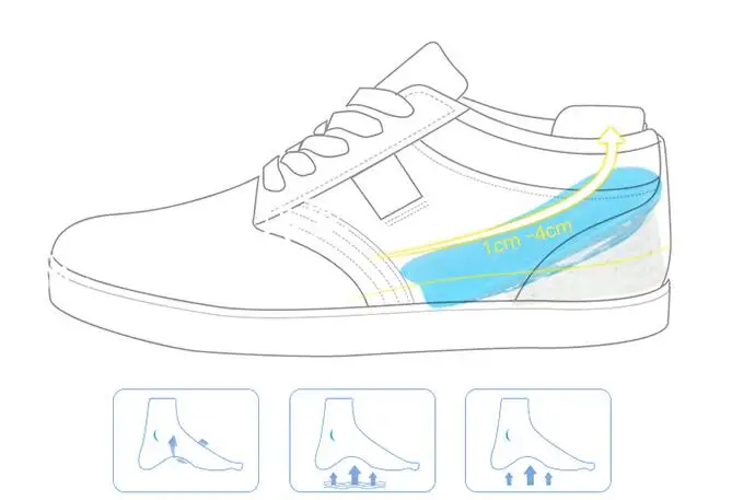 Aleafalling мягкие стельки профессиональные увеличивающие рост для обуви легкий гель