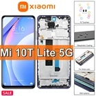Оригинальный сенсорный ЖК-дисплей для Xiaomi Mi 10T Lite, 6,67 дюйма, сменный ЖК-дисплей для Mi10T Lite, Mi10Tlite, M2007J17G с рамкой