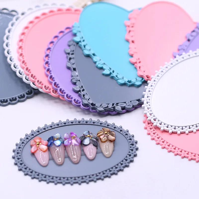 Тарелка круглая из кованого железа для нейл-арта инструменты демонстрации