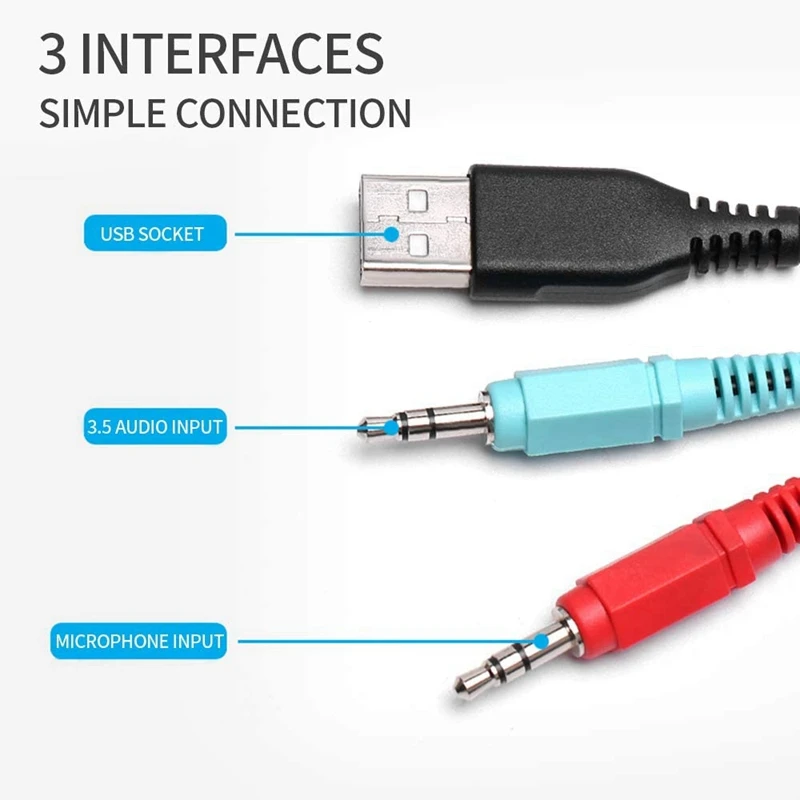 

USB Powered Computer Stereo Speakers Portable Mini Sound Bar for Windows PCs, Desktop Computer, Laptop