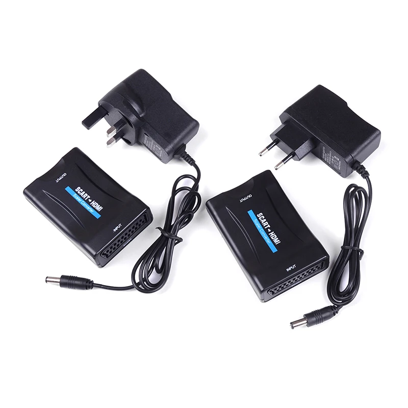 Конвертер 1080P SCART в HDMI-совместимый высококлассный сигнал для видео и аудио