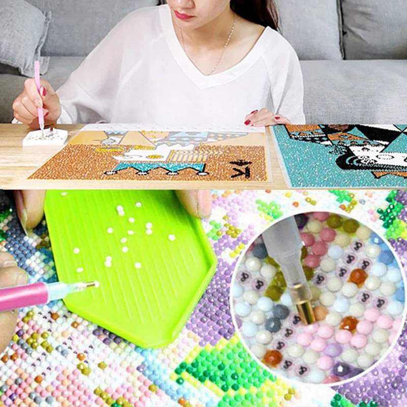 

New 117 PCS Diamond Painting Tools 5D DIY Diamond Painting Accessories Diamond Cross Stitch Kits with Box for Adults or Kids