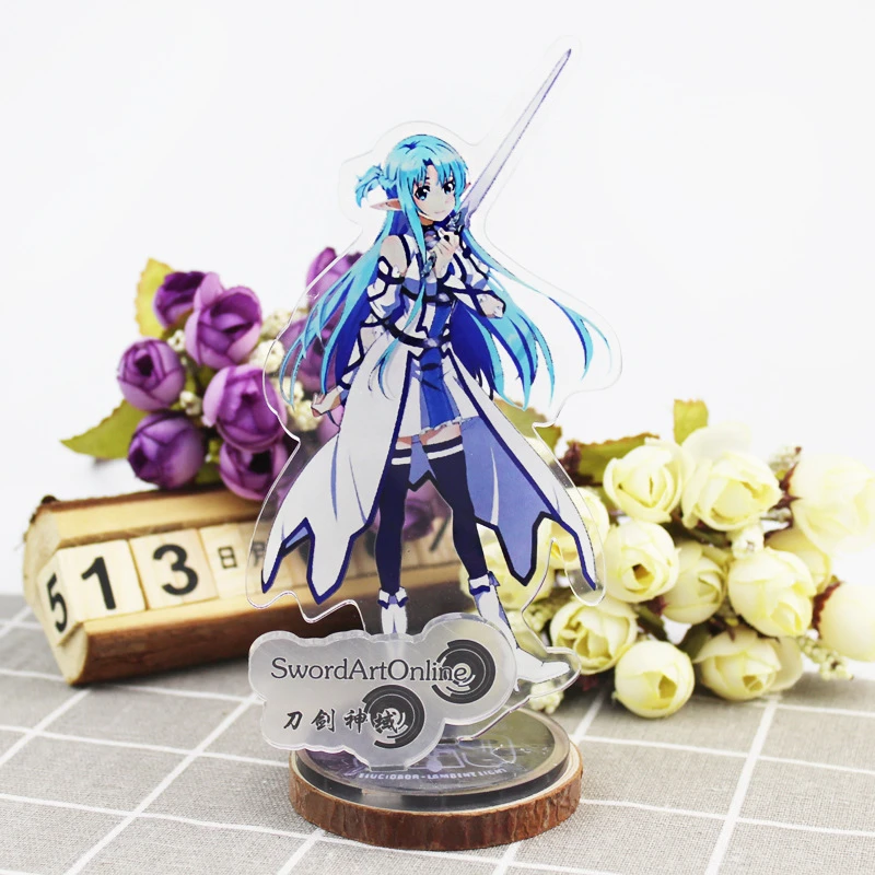 1 шт. аниме меч Онлайн Мультфильм Юки Асуна печатная фигурка на акриловой