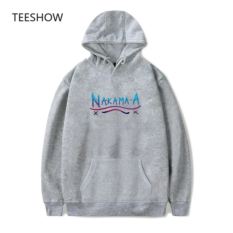 

Anime Women Hoodies Printed Nakama Letter Long Sleeve Women Clothes Harajuku Pullover Oversized tops Winter Ladies Clothing