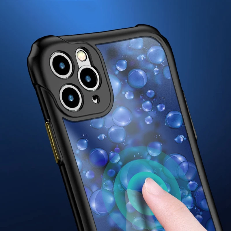 

for iphone 11 Frosted Shell case Anti-Fall Hard Fine Hole Full Lens