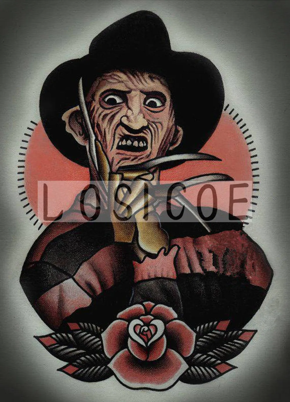 Наклейки на стену в стиле ретро постер из крафт-бумаги с татуировками