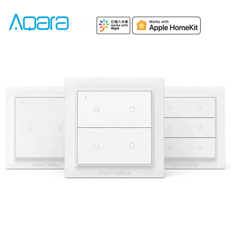Оригинальный беспроводной смарт-коммутатор Aqara OPPLE работает с приложением Apple