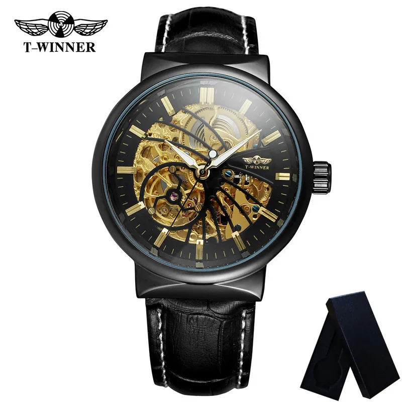 WINNER Automatic Mechanical Men Wristwatch Military Army Sport Male Clock Top Brand Luxury Skeleton Fashion Man Watch Gift 8126 | Наручные