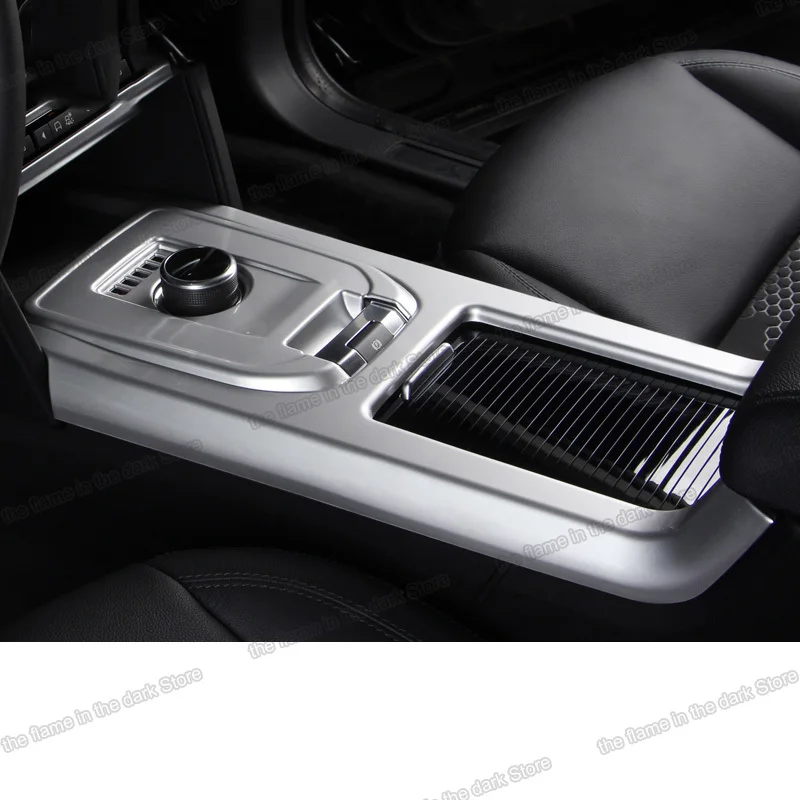 Матовая Серебристая Автомобильная центральная консоль abs панели переключения
