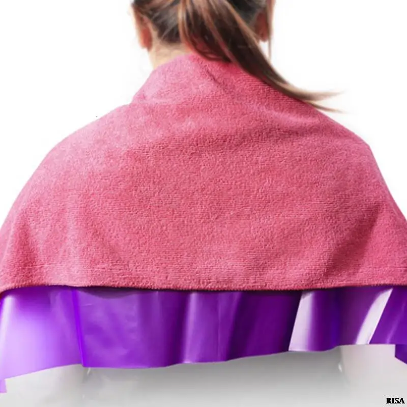 

Waterproof Hair Washing Pad Clear Shampoo Bags Capes Hair Salon Cleaning Shawl