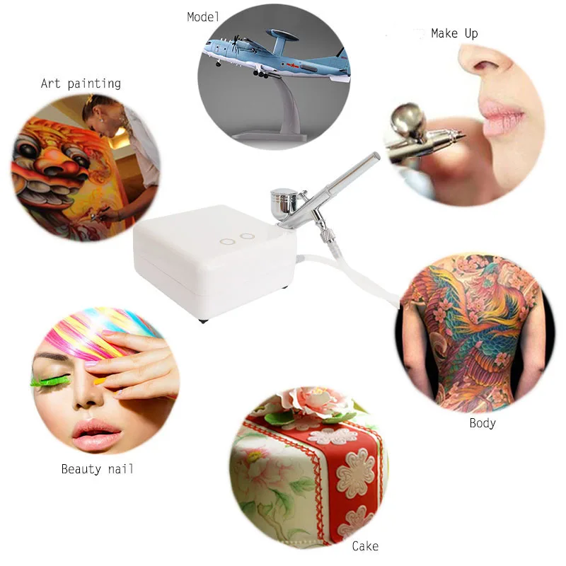 Onnfang Горячая продажа набор воздушных компрессоров с двойным действием Аэрограф