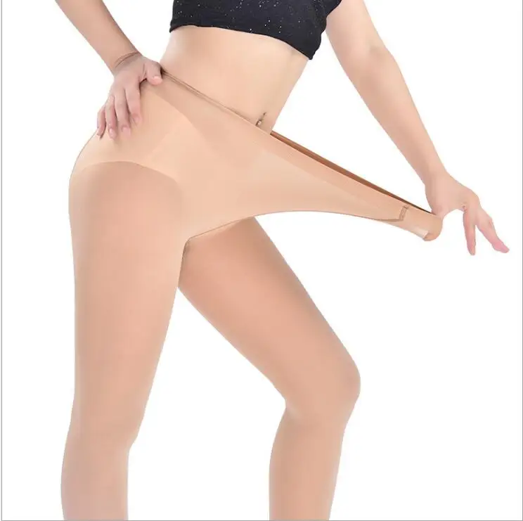 

2019 Autumn Winter Sexy Women 15D Velvet Footed Tights Pantyhose Breathable Super Elastic Tights Slim Stockings