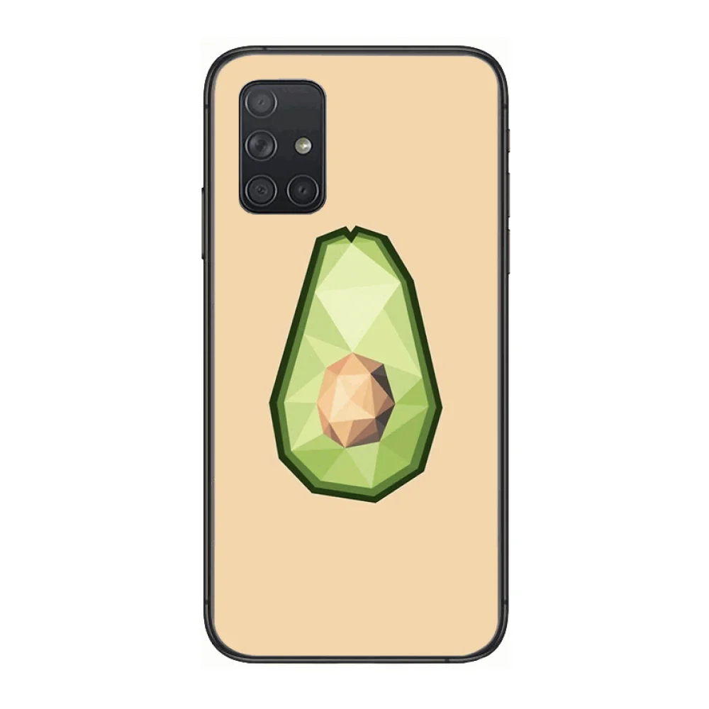 

Avocado Phone Case Hull For Samsung Galaxy A 50 51 20 71 70 40 30 10 E 4G 5G S Black Shell Art Cell Cover