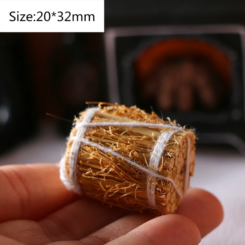 

1:12 Dollhouse Miniature Room Furniture Hoe/Straw Bales/Firewood/Rubber Shoes/Carts/Fireplaces Model Decoration