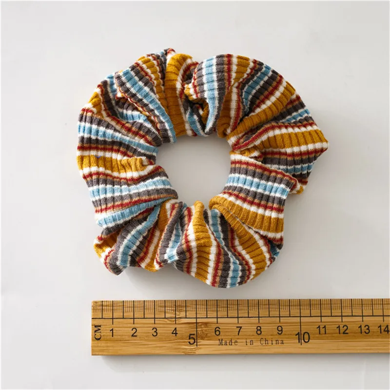 

Vintage Plaid Elastic Hair Ties Hair Accessories For Women Girls Striped Scrunchies Hair Bands Ponytail Holder
