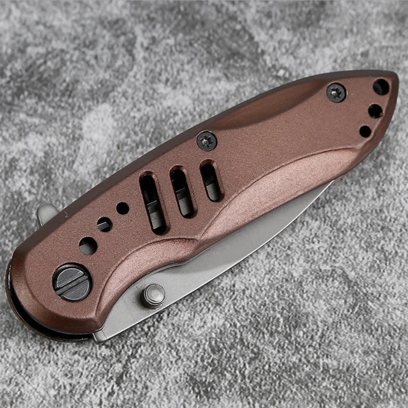 Мини Складной нож острый 3CR13 стальной маленький карманный с алюминиевой ручкой