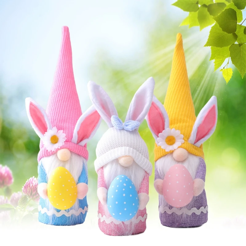 

Easter Faceless Doll Rabbit Egg Happy Easter Decorations For Home Bunny Easter