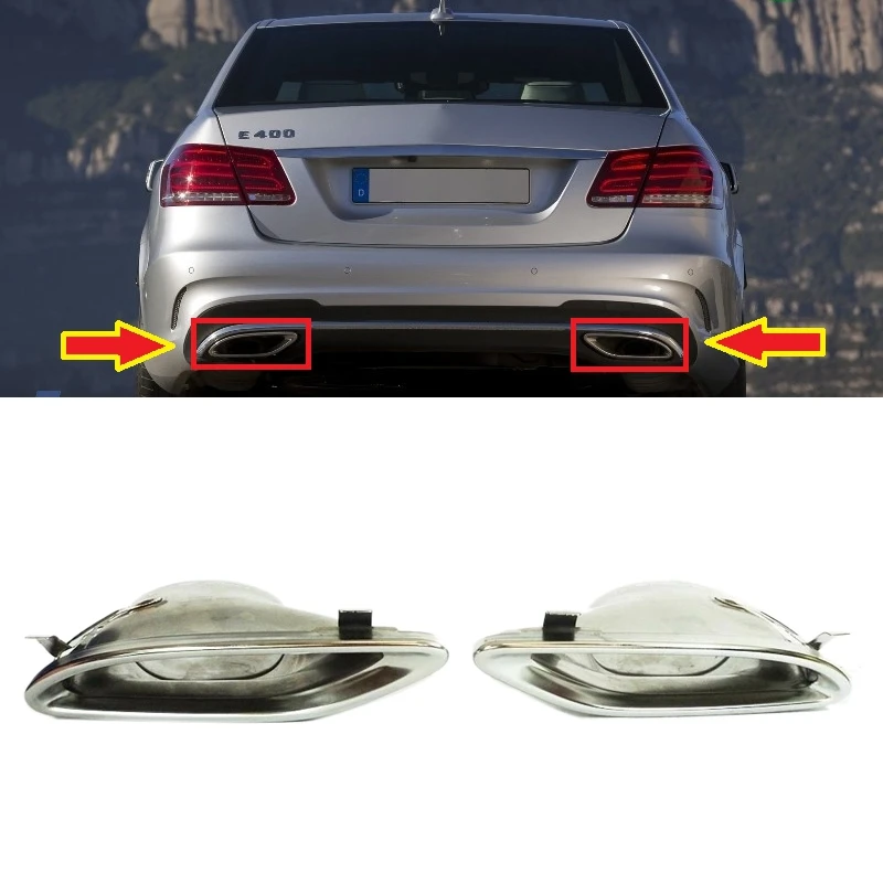 

Наконечник Выхлопной Трубы для Mercedes Benz W212 AMG A2124902727 A2124902827, 1 пара