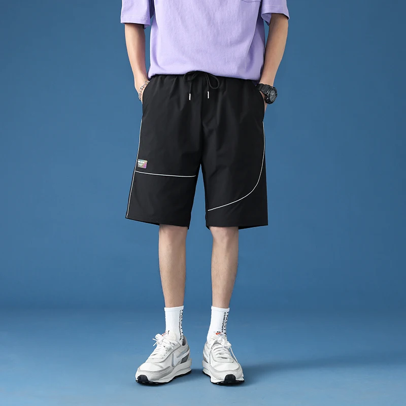 

Summer Casual Side Pockets Cargo Shorts Men Cotton Calf-length Boardshorts Men's Cargo Sportswear Jogger Streetwear Short Pants
