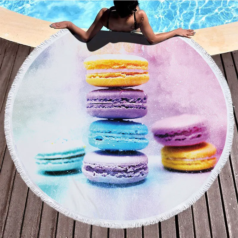 2019 новое летнее круглое пляжное полотенце с кисточками пляжные покрывала банное