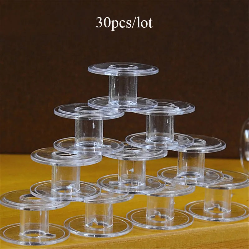 30 шт. прозрачные катушки прочные для швейных машин Швейные аксессуары|sewing machine