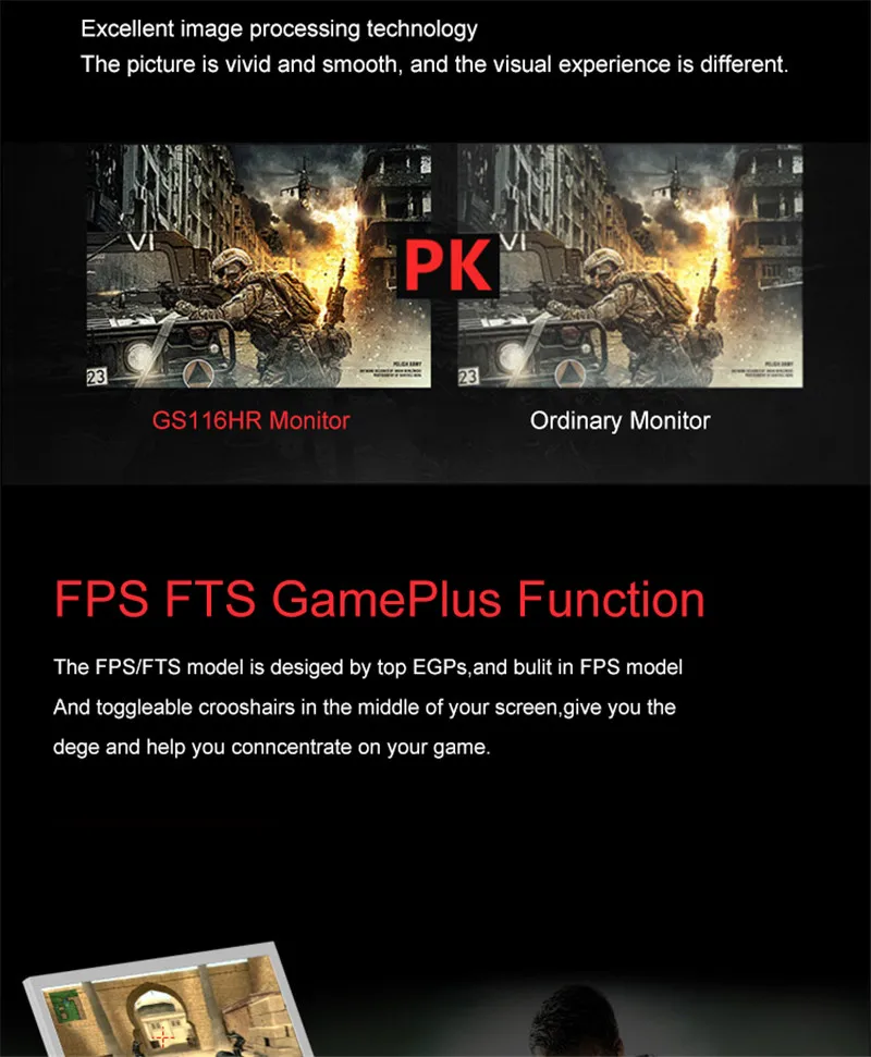 G-story 11,6 дюймов HDR FHD 1080p Hd дисплей для Ps4 портативный игровой монитор для ухода за глазами для оригинальной Ps4 с Freesync