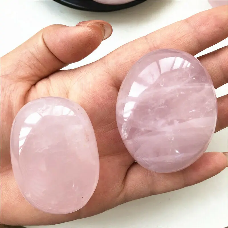 Прямая поставка розовый КВАРЦЕВЫЙ энергетический камень массажный спа чакра