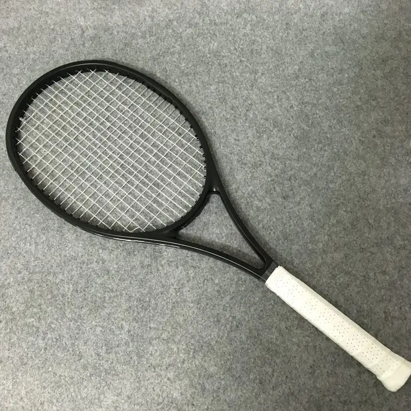 

NEW customs 100% carbon fiber tennis racket Taiwan OEM quality tennis racquet 315g Federer black racket