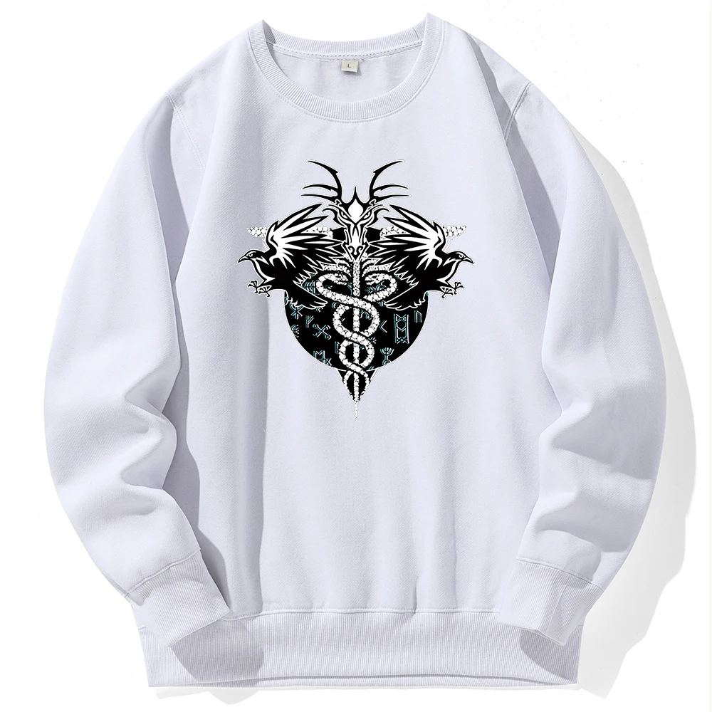 

Sweatshirts Vikings Crows Retro Women'S Hoodie Harajuku Fashion Female Sportswear Loose Aesthetics Long Sleeve Clothes