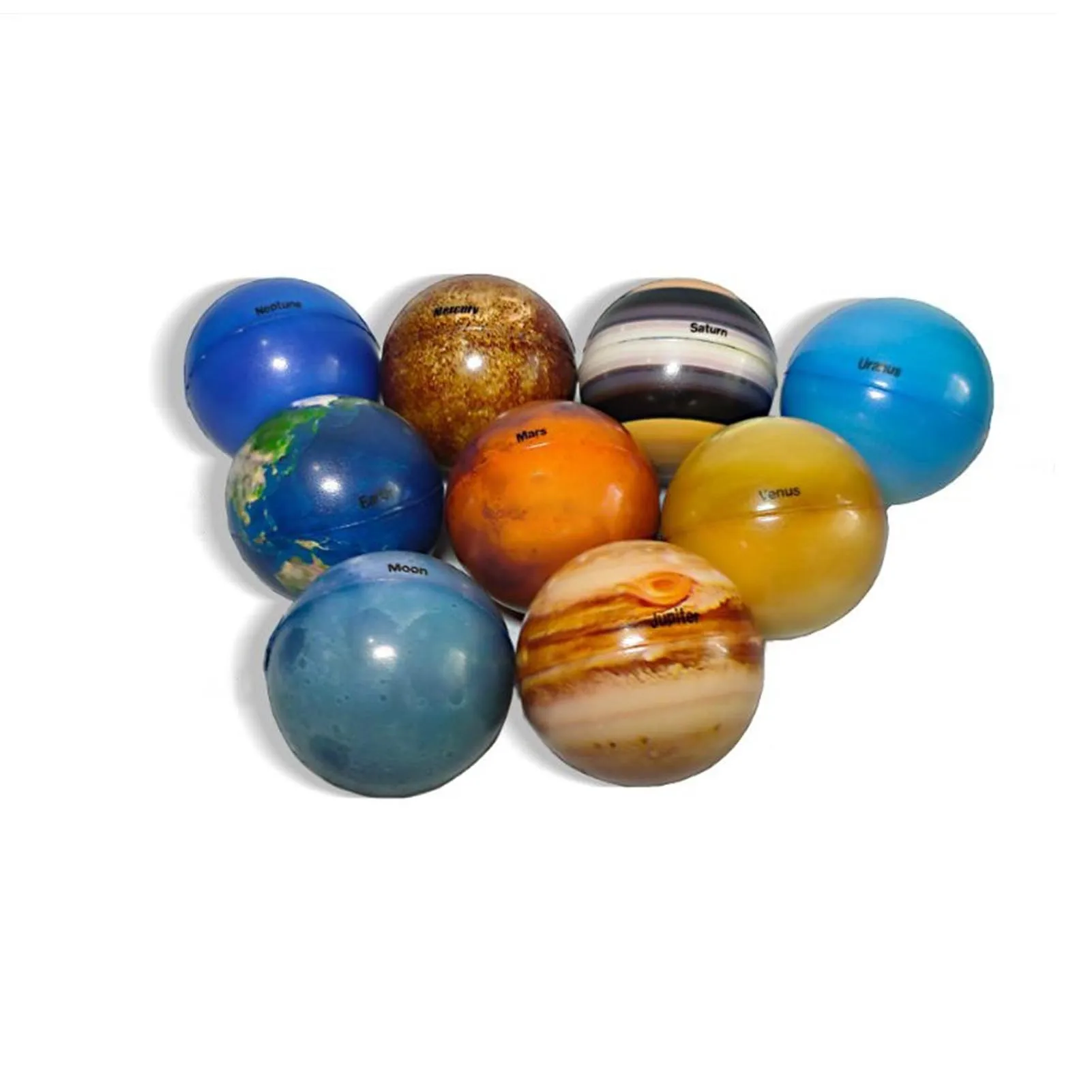

9pcs Elastic Sponge Ball Solid Soft Solar System Planet Balls Stress Relief Educational Toys For Kids Birthday Gift