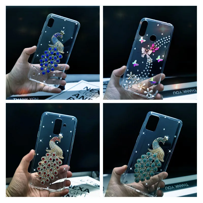 Чехол для телефона со стразами Samsung galaxy A32 5G A40 A20 A10 A01 A31 A51 A71 J8 J7 J5 2016 S10 S20 FE