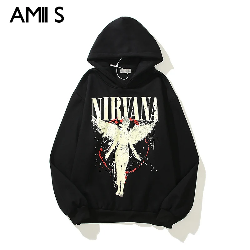 

Толстовка Kanye с надписью West для мужчин и женщин, корейская мода, Харадзюку, толстовка большого размера, винтажная уличная одежда с круглым вы...