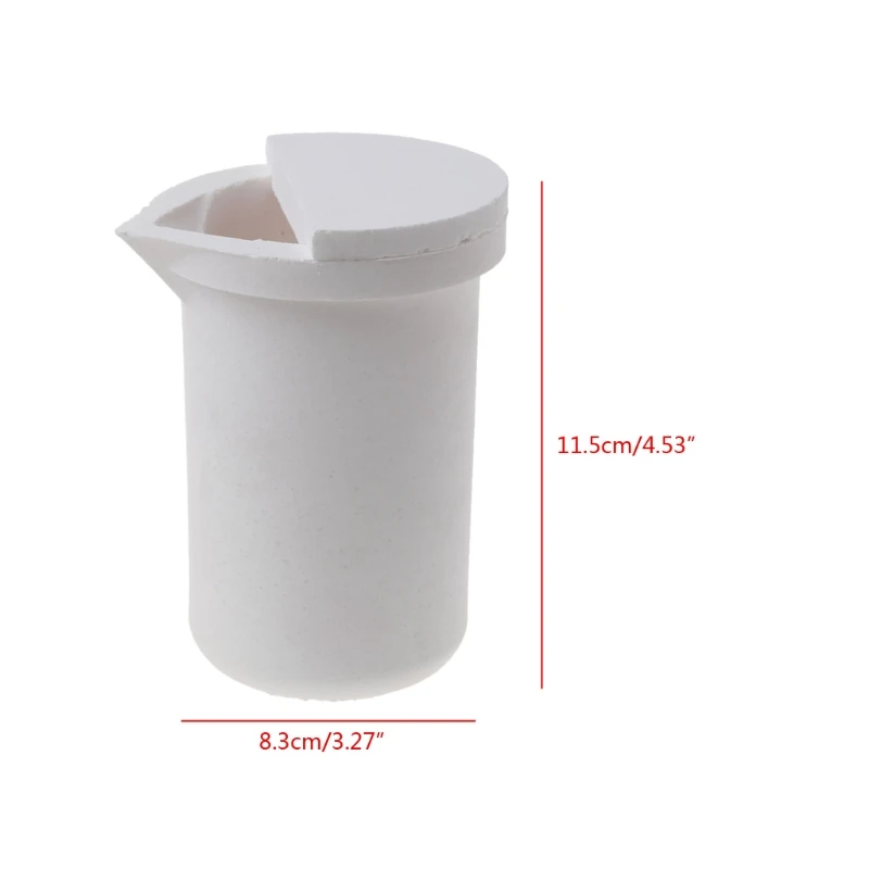 

High-purity Quartz Crucible 1KG 2KG Melting High-temperature Metal Gold Silver Scrap Cup Casting Melting Mold Smelting Tools