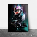 Постер классического гоночного автомобиля F1, рисунок на холсте феррарис, Льюис, Гамильтон, картина для гостиной, скандинавский Декор для дома, настенное искусство