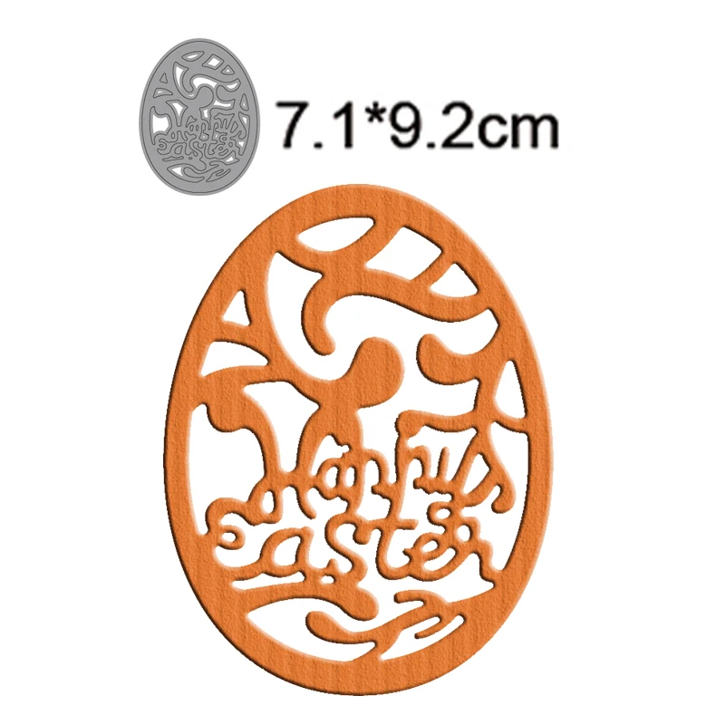 

Счастливая Пасха, яйцо кролика 2022, новые металлические Вырубные штампы, украшение, скрапбукинг, рукоделие, альбом, нож, форма, лезвие, перфор...